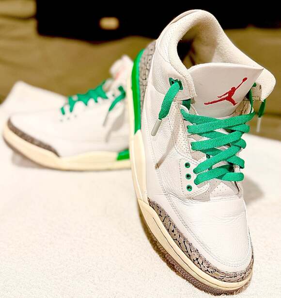 Air Jordan 3 Retro Women's Lucky Green CK9246-136 - Picture 3 of 4